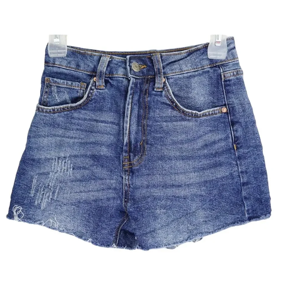2/$15 Wild Fable Highest Rise Mom Jean Shorts Size 00